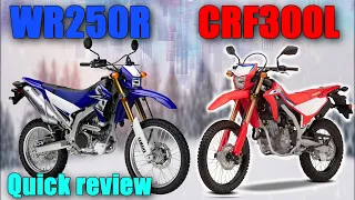 Honda CRF300L vs Yamaha WR250R which is the best dual sport motorcycle for you?