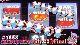 Biggest Jackpot Ever at Smokin Hot Gems Slot Massive Winning. Double Blazing 7s 赤富士スロット　爆勝ち