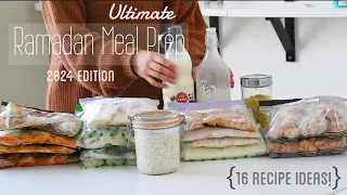 The Ultimate Ramadan MEAL PREP 2024 | 16 Recipe Ideas