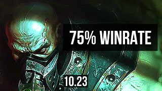 URGOT vs AATROX (TOP) | 75% winrate, 8/3/8, Rank 11 Urgot | KR Master | v10.23