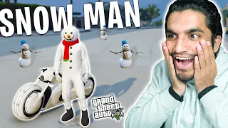 i became a SNOWMAN in GTA 5 online