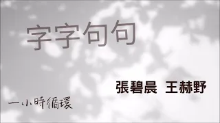 張碧晨 + 王赫野 - 字字句句 一小時無廣告 唱醒戀愛腦