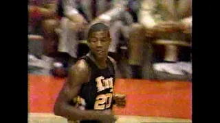 1986 IHSA Boys Basketball Class AA Semifinal Game: Chicago (King) vs. Peoria (Manual)