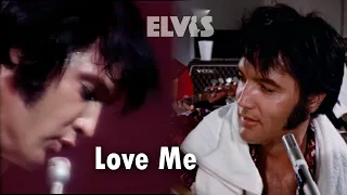 ELVIS PRESLEY - Love Me  (Rehearsal July 1970 & Las Vegas - August 1970) New Edit 4K