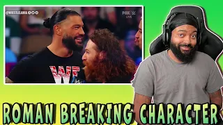 10 TIMES BADASS ROMAN REIGNS WAS CAUGHT HILARIOUSLY BREAKING CHARACTER IN WWE (REACTION)
