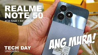 TECH DAY: Realme Note 50 Unboxing lakas maka iPHONE ng porma! Murang Android Phone 2024