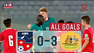 NEPAL 0-3 Australia | ALL GOALS & RED CARD SCEAN | FIFA WORLD CUP & ASIAN CUP JOINT QUALIFIERS