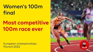 100m Women Final Munich European Championships 2022