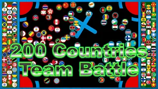 Team Battle Race ~200 countries marble race #32~ in Algodoo | Marble Factory