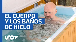 ¿Qué pasa en tu cuerpo cuando te das un baño con hielo, según experto?