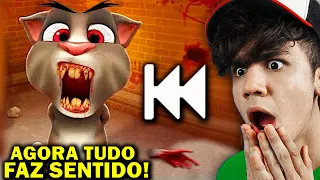 COLOQUEI Talking Tom DE TRÁS PRA FRENTE E FOI ASSUSTADOR!