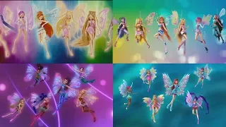 Winx Club - All 3D Transformations - Enchantix up to Mythix