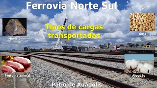 OS TIPOS DE CARGA DA FERROVIA NORTE SUL - MALHA CENTRAL 4k