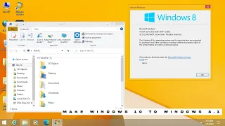 Make Windows 10 Completely Look like Windows 8.1