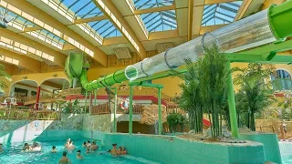 Green Kick Water Slide at AquaMagis