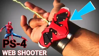 FUNCTIONAL Spider Man PS4 web shooter || How To Make Spiderman web shooter that shoots