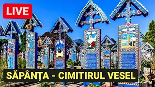 🔴 LIVE din MARAMUREȘ - În CIMITIRUL VESEL din SĂPÂNȚA