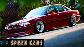 BMW E38 740i V8 Brutal Acceleration Burnout Drift and Exhaust Sound - Speed Cars