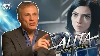 Awkward Interview with Christoph Waltz  - Alita: Battle Angel