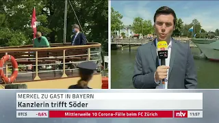 LIVE: Kanzlerin Merkel trifft Markus Söder in Bayern