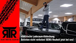 elektrische Laderaum-Abdeckung - Betreten nicht verboten! SEMA Neuheit auf der RTR - RAM Truck Ranch