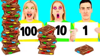 100 تحدي طبقات الطعام #6 BooBoom Challenge