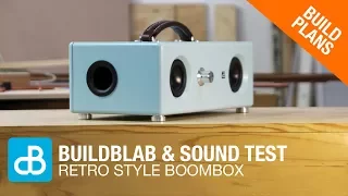 Retro Style Bluetooth Boombox - SOUND DEMO - by SoundBlab