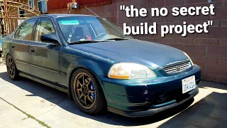 G23vtec Turbo Swap Civic "the No Secret Build Project" in 14 minutes