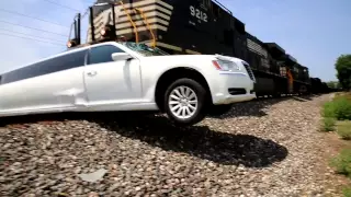 Amazing Limo vs Train Crash Elkhart County