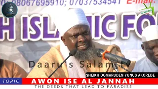 AWON ISE AL-JANNAH By: Fadilatul Sheikh Qomaruden Yunus Akorede hafizohulloh