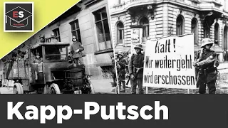 Kapp-Putsch 1920 einfach erklärt - Weimarer Republik, Ablauf, Folgen - Kapp-Lüttwitz-Putsch erklärt!