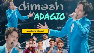 dimash"adagio"reaction video compilation||people reaction to dimash