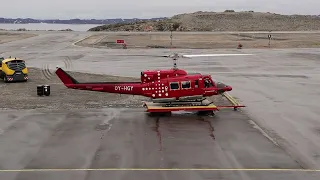 Bell 212 startup and takeoff