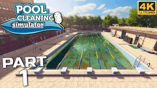 POOL CLEANING SIMULATOR Gameplay Walkthrough [PC 4K 60FPS] FULL GAME No Commentary