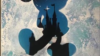 Mickey Mouse and the Castle - Spray Paint Art - Time-lapse