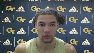 GT Basketball - Jordan Usher press conference at North Carolina, January 15, 2022