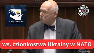 Janusz Korwin-Mikke - ws. członkostwa Ukrainy w NATO