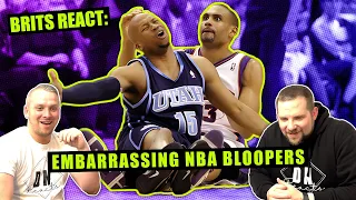😳 NBA Bloopers But They Get More EMBARRASSING 🤣 | NBA Reaction | British Guys React