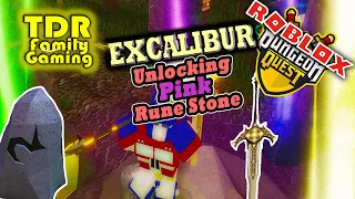 DUNGEON QUEST EXCALIBUR - Unlocking Purple/Pink Rune Stone! (Egg locations)