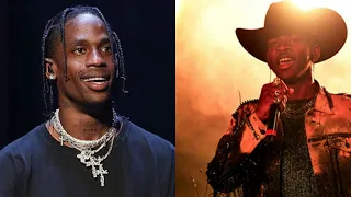 Travis Scott Reaction to Lil Nas X Industry baby performance