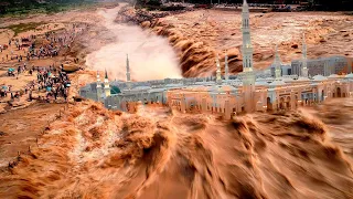 There is no more desert here, huge rivers have covered them! Flood in Rustaq, Oman