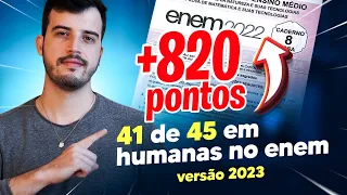 Como Eu Quase Gabaritei Humanas No ENEM | Método Infalível 2023