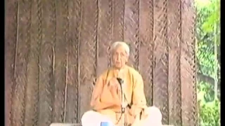 J. Krishnamurti - Madras (Chennai) 1983/84 - Public Q&A 2