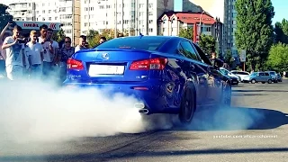 Lexus IS-F burnout