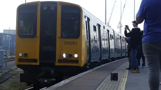 The Class313 Farewell tour departs Brighton for the last Time! 313 213 & 313 201!!