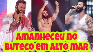 Gusttavo Lima amanhece no buteco em alto mar