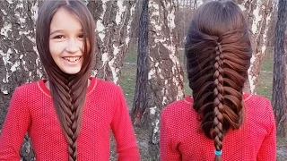 Французская коса самой себе. Коса-борода. // French braid on yourself