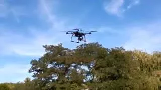 First autonomous flight H4 quadcopter mapping drone