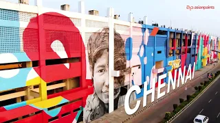 Asian Paints x St+Art India Present 'We Are' - India's Largest Panoramic Mural In Chennai