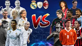 REAL MADRİD LEGENDS VS MİLAN LEGENDS(KAKA,RONALDO,ZİDANE,RONALDİNHO,PİRLO)🔥ULTİMATE COMPARİSON